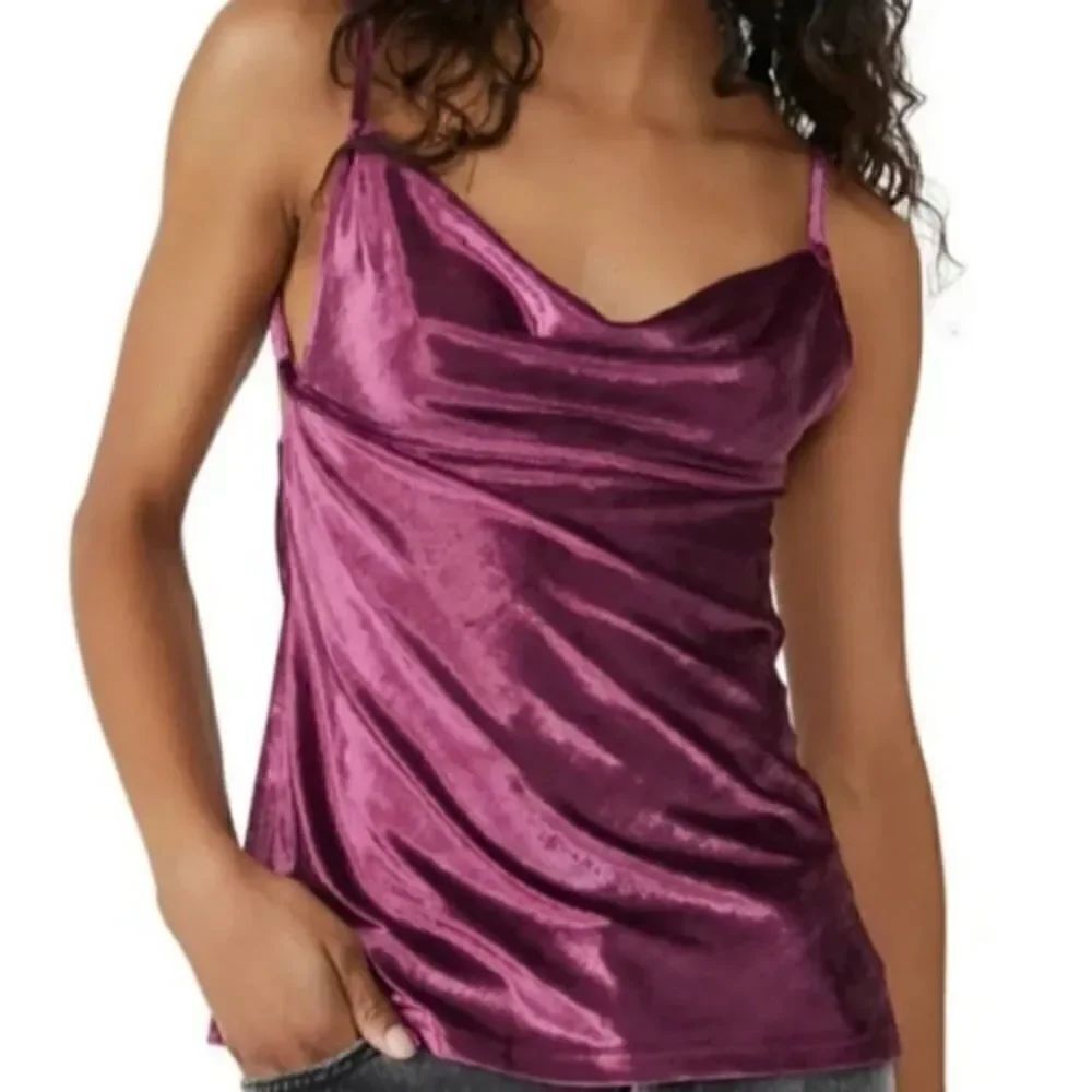 Free People All Night Velvet Tunic Fig Jam Size M New with tags